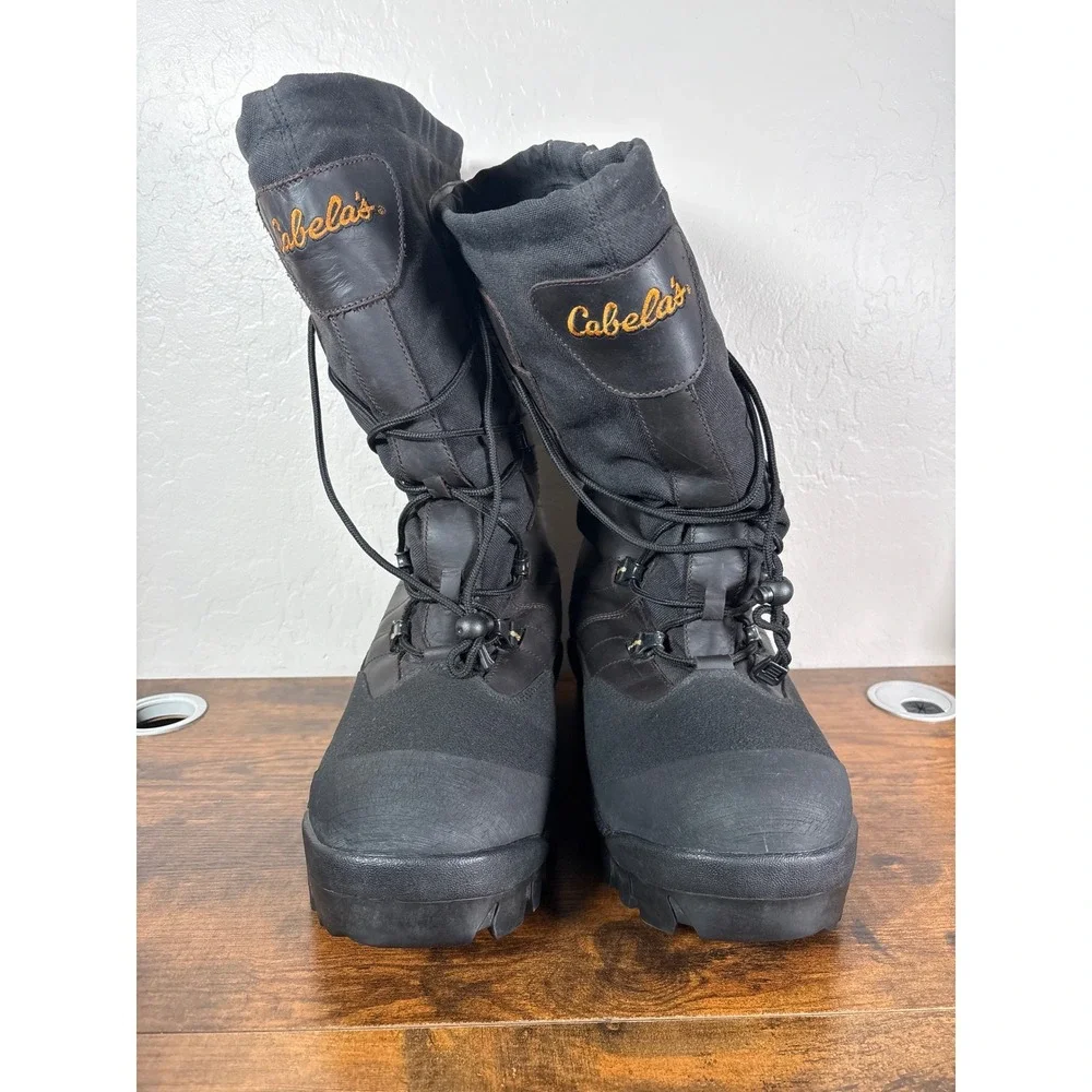 Cabelas H2O Proof Thinsulate Insulated Boots Mens 11 Brown Leather 80031-180